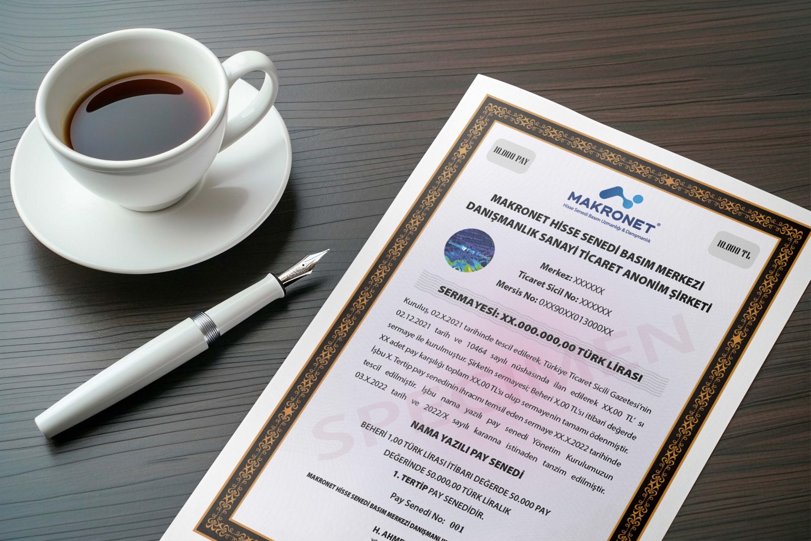 Hisse Devrinin Pay Defterine Kaydı