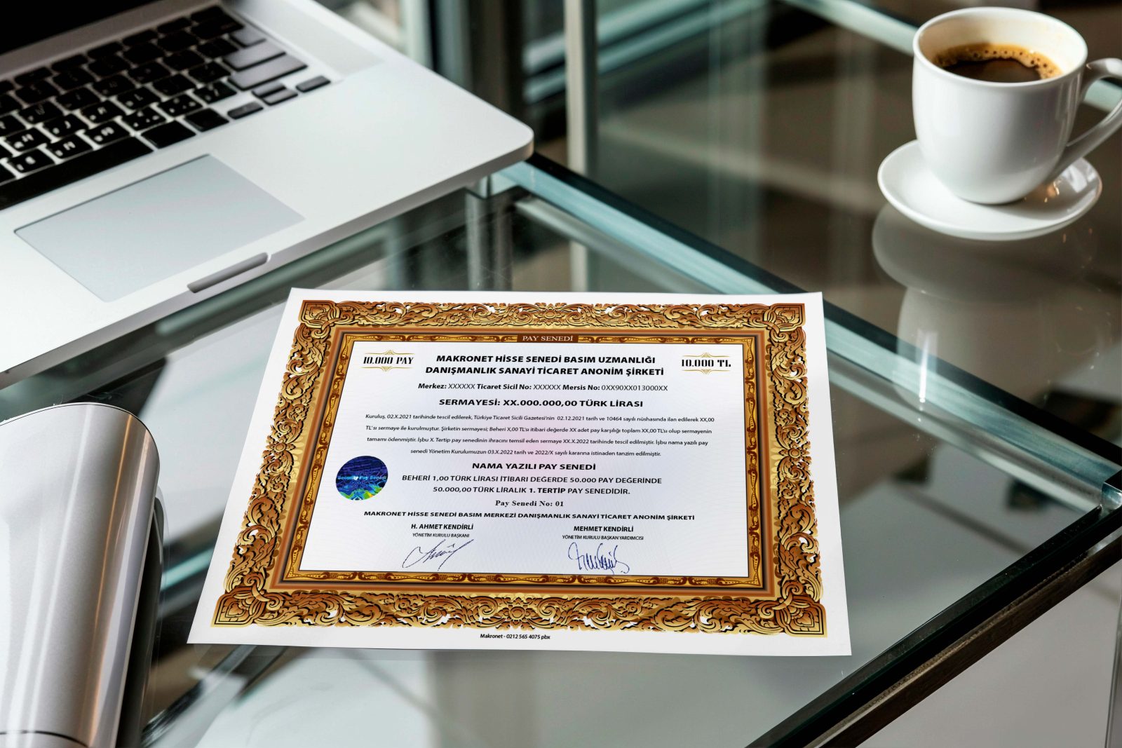 Hisse Senedi Basımı İçin Yönetim Kurulu Kararı