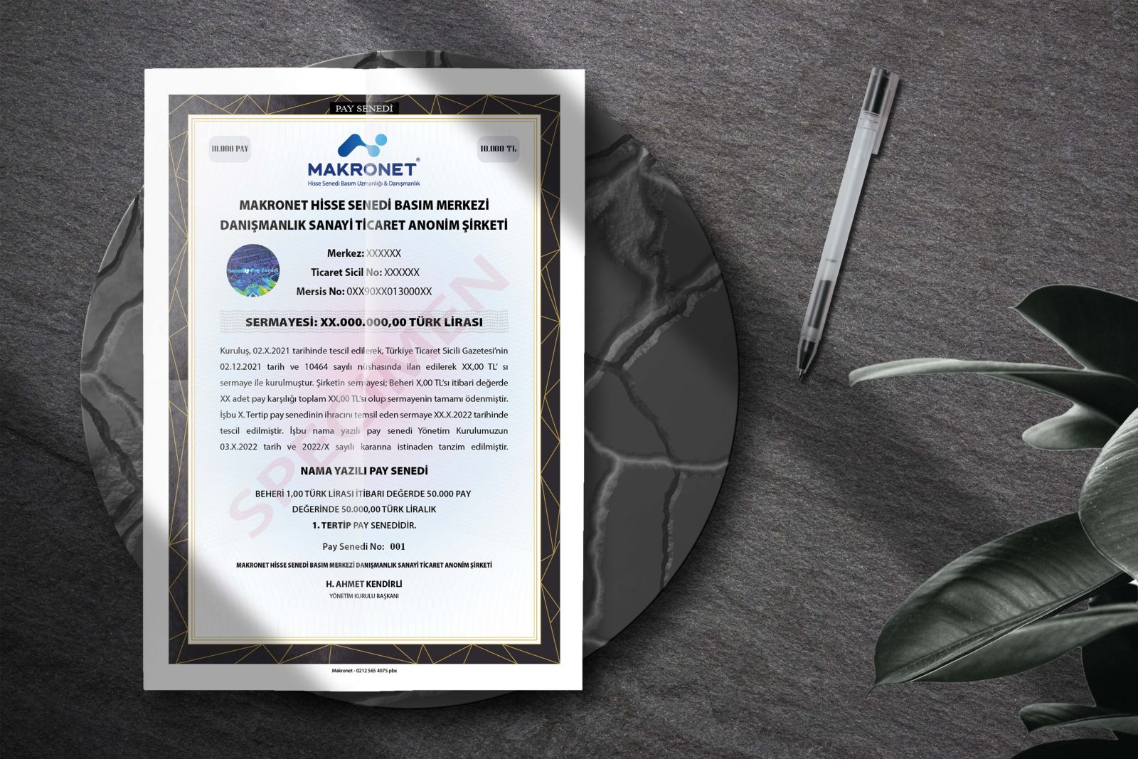 Anonim Şirket Hisse Devir Sözleşmesi